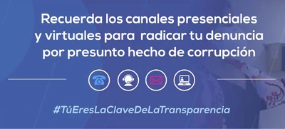 Así se presentan las denuncias por presuntos hechos de corrupción