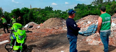 Dagma, Policía y Plan Jarillón trabajan articulados contra la disposición inadecuada de residuos