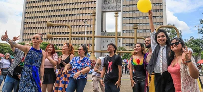 Cali vivió la antesala de la fiesta del orgullo LGBTIQ+ en la Plazoleta Jairo Varela