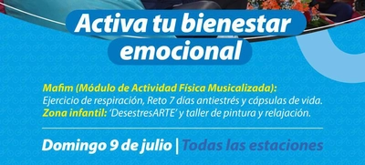 Activa tu bienestar físico y emocional en la Ciclovida