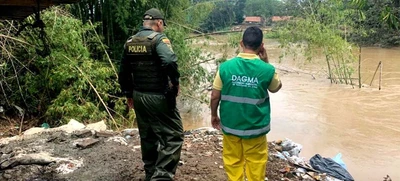 Obras de mitigación del riesgo de inundaciones en el sur de Cali
