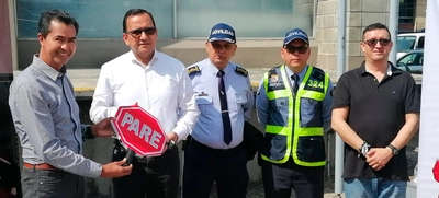 Movilidad recibió más de 100 elementos donados para seguridad vial