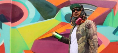 Repso, el artista que le apostó a una Cali con colores en el Festival de Graficalia 2023