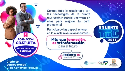 Convocatoria abierta para el proyecto ‘Talento TIC 2023’: una apuesta por el futuro digital de Cali