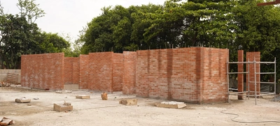 Construcción de la sede IPC El Lido avanza con fundición de losas y mampostería