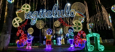 Alcalde se caminó ‘la alborada’ de luces multicolores para dar la bienvenida al tiempo más alegre del año