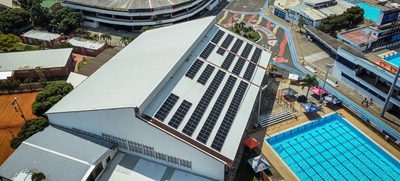 Secretaría del Deporte y la Recreación instala paneles solares en el Coliseo de Voleibol Francisco Chois