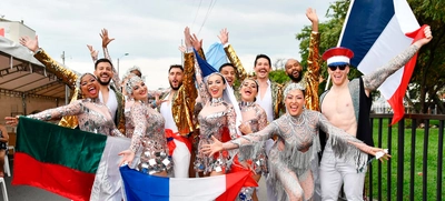Brillo, color y elegancia, el atuendo que vistieron los bailarines del ‘Salsódromo Cali 2023’