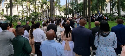 60 niños y jóvenes del oriente de Cali engalanaron el acto de posesión del Alcalde Alejandro Eder Garcés