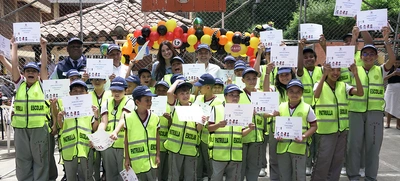 Se gradúan 28 niños y niñas como nuevos patrulleros escolares de movilidad