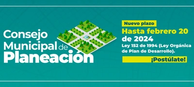 Hasta el 20 de febrero hay plazo para presentarse a la convocatoria para la renovación del Consejo Municipal de Planeación