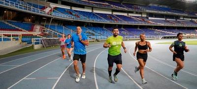 La pista atlética del estadio Pascual Guerrero también se habilitará de noche para los amantes del atletismo y la actividad física