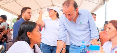 Llano Verde recibió al alcalde Alejandro Eder y a su gabinete en la Feria  de Servicios organizada por la Administración Distrital