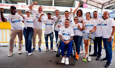 Los ‘ídolos’ se presentaron en sociedad y animaron la jornada en la estación Panamericana de la Ciclovida