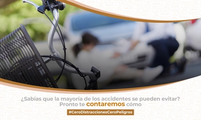¿Sabías que cada segundo que despegas la vista del camino, tu vida está en peligro?