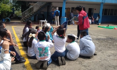 La institución educativa Montebello se embellece para recibir la COP 16