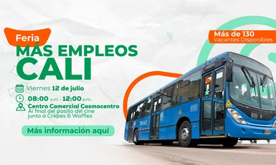 Alcaldía de Cali, en alianza con Metro Cali, ofrecerán más de 130 nuevas vacantes laborales  para los caleños