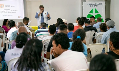 Proyecto del Parque Lineal en el jarillón del río Cauca fue socializado  con la comunidad de Petecuy II