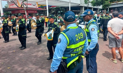 Más de 50 agentes de tránsito garantizaron la movilidad durante el  desfile militar del 20 de julio