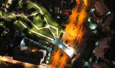 Así avanza la construcción del primer puente peatonal ‘vivo’ de Cali
