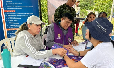 La Feria de Servicios de la Alcaldía llegó hasta la vereda Peñas Blancas, cuna del río Cali y en medio de los Farallones