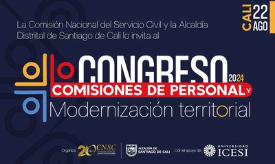 La CNSC y la Alcaldía de Cali realizarán el Congreso ‘Comisiones de Personal y Modernización Territorial 2024’
