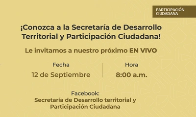 A través de un En vivo en Facebook, caleños y caleñas conocerán las actividades de participación en territorio