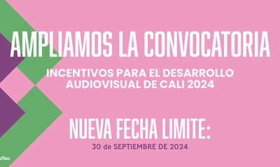 Alcaldía de Cali amplía la convocatoria de Incentivos para el Desarrollo Audiovisual