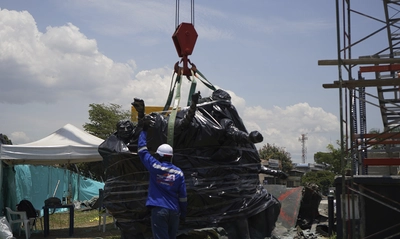 Restauración del Monumento a la Solidaridad, en su recta final