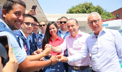 Cali refuerza su red pública de salud con la puesta en operación de cuatro nuevas ambulancias