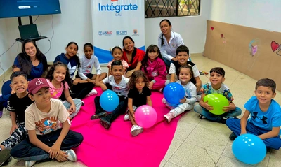 En el Mes del Amor y la Amistad, en el Centro Intégrate los niños y niñas migrantes, refugiados, retornados y colombianos disfrutaron de actividades de inclusión