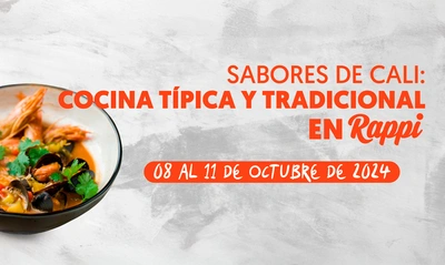 Participa en la convocatoria Sabores de Cali: Cocina típica y tradicional en Rappi