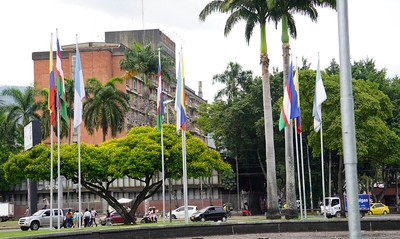 Cali recibe la COP16 ondeando banderas en la ciudad