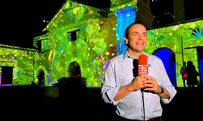 'Cali es donde debes estar': un espectacular mapping ilumina la iglesia La Merced