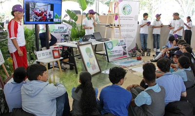 Todo un éxito fue la Ciudadela Educativa, en el marco de la COP16