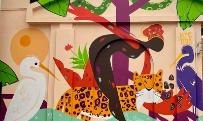 En el marco de la COP16, el Teatro Municipal inaugura un mural que refleja la Cultura y Biodiversidad del Pacífico