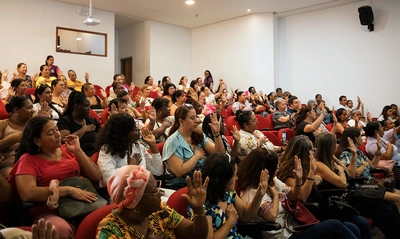 Mujeres Cuidadoras del Sistema CuidArte participaron del taller transformador con Gonzalo Gallo