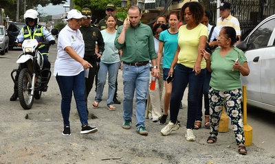 Alcalde Eder se compromete con Ciudad Modelo: sus vías tendrán recuperación a corto, mediano y largo plazo