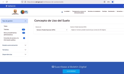 Así puede descargar en línea los conceptos de uso del suelo