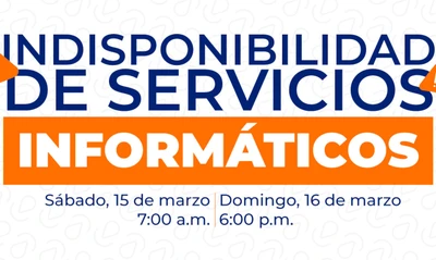 Comunicado oficial de Datic: indisponibilidad de servicios informáticos por mantenimiento periódico