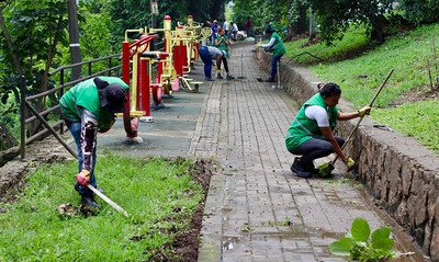 ‘Promotores Mi Cali Bella’ intervienen y optimizan el Parque de las Caracolas
