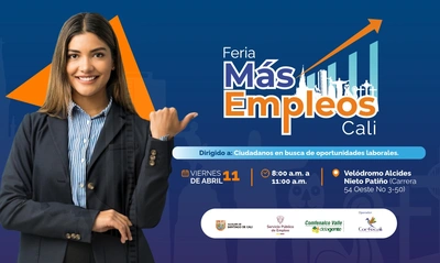 1500 empleos en un solo lugar: así será la primera feria de empleo Más Empleos Cali de 2025