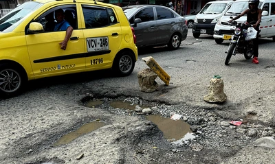 Hueco de la calle 27 con carrera 44A será intervenido en dos jornadas nocturnas por la Alcaldía de Cali