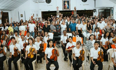 Jóvenes de la Orquesta Sinfónica de Siloé y la Escuela de Música Desepaz dieron apertura al Primer Festival de Música Clásica en Cali