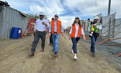 Obras de ampliación de la Avenida Ciudad de Cali que avanzan en 48 %; alcalde Eder destacó su importancia para la AMSO