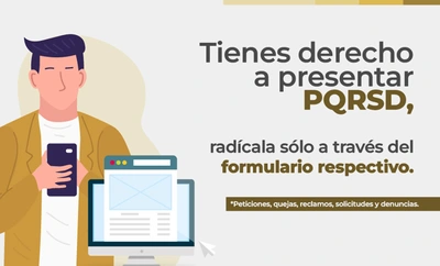 Por mantenimiento del correo institucional, la Alcaldía solo recibirá PQRSD mediante formulario dispuesto en la web