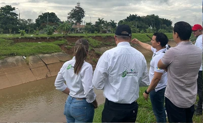 Emcali realiza inspección al canal de la 56 para evaluar losas deterioradas y avanzar en su recuperación