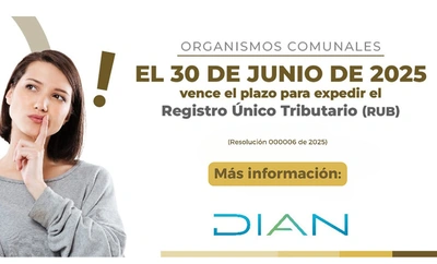 30 de junio, plazo máximo para que organismos comunales se registren en el RUB
