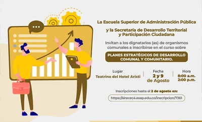 Alcaldía y ESAP se articulan para que los organismos comunales construyan sus Planes de Desarrollo Comunitarios