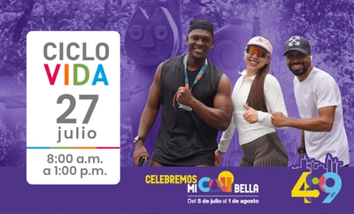 Con bici-paseos, la Ciclovida se suma a la celebración del cumpleaños de Cali